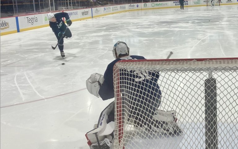 Read more about the article Kraken Morning Skate: Heavy Blues In On Back-to-Back