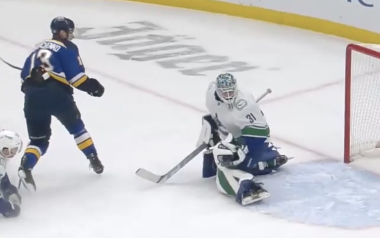 Read more about the article ‘Petey’ Stars; Canucks Over Blues in OT 3-2