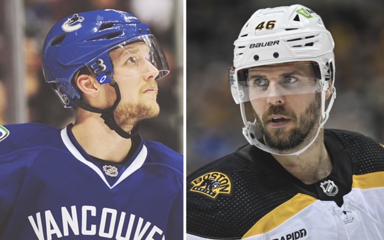 Canucks Alex Edler, Bruins David Krejci