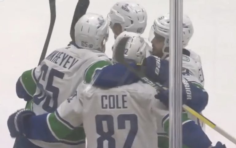 Read more about the article Canucks Prevail In Smashville 3-2, Will Fly Home Happy