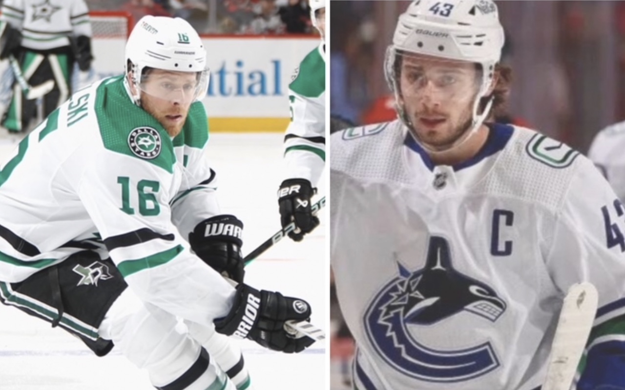 Stars Pavelski, Canucks Hughes