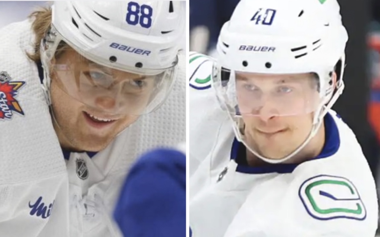 Maple Leafs Nylander, Canucks Pettersson