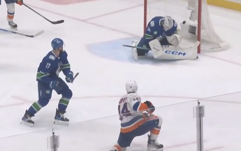 Read more about the article Horvat Scores But 1st Place Canucks Prevail 4-3 In OT