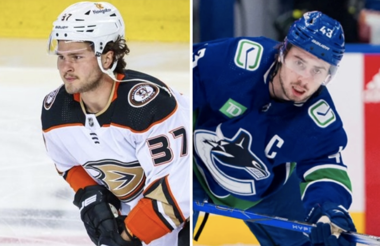Ducks McTavish, Canucks Hughes