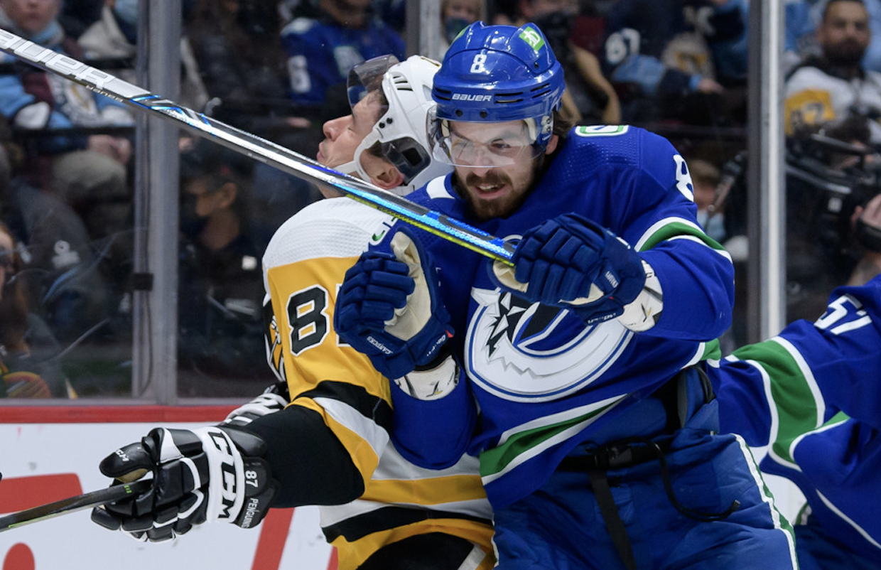Canucks Garland, Penguins Crosby
