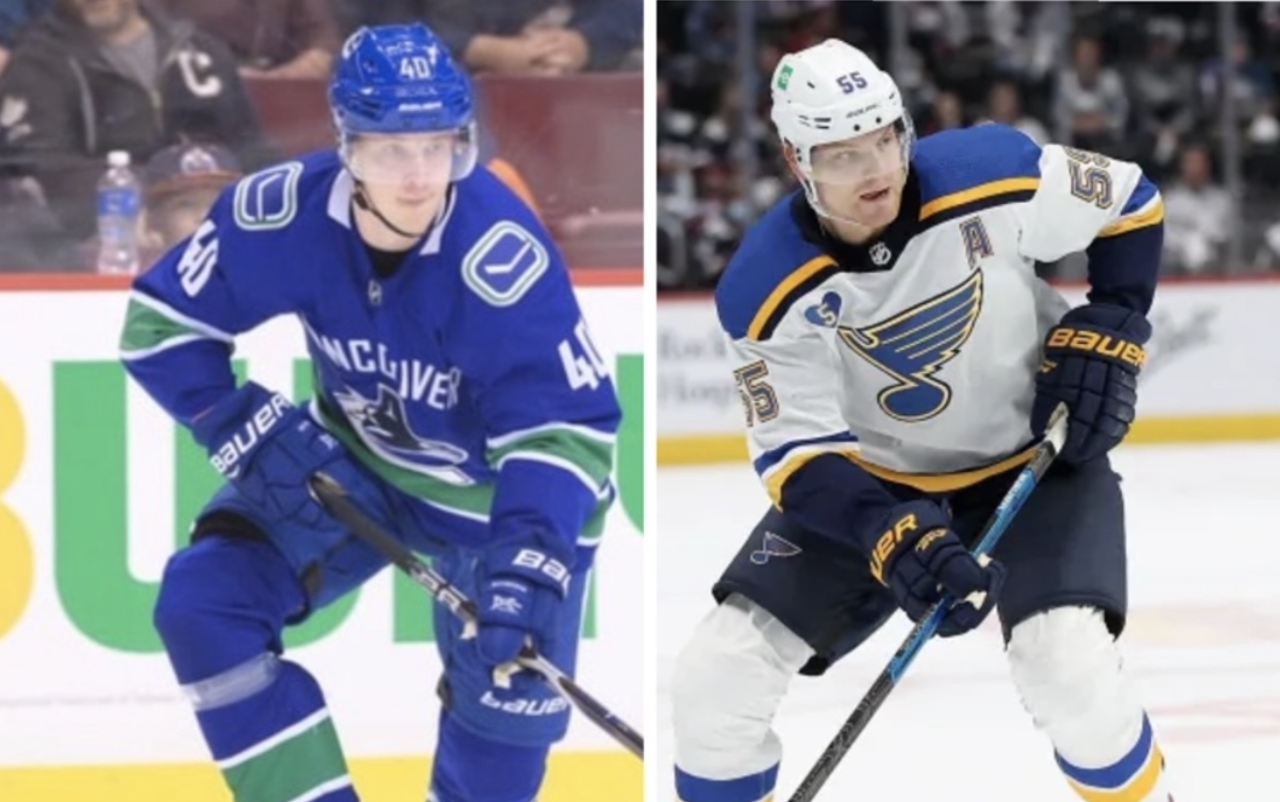 Canucks Pettersson, Blues Parayko