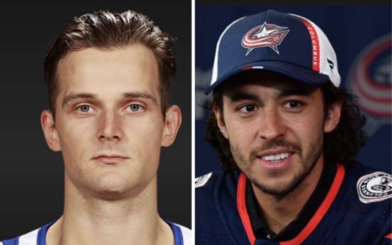 Canucks Blueger, Blue Jackets Gaudreau