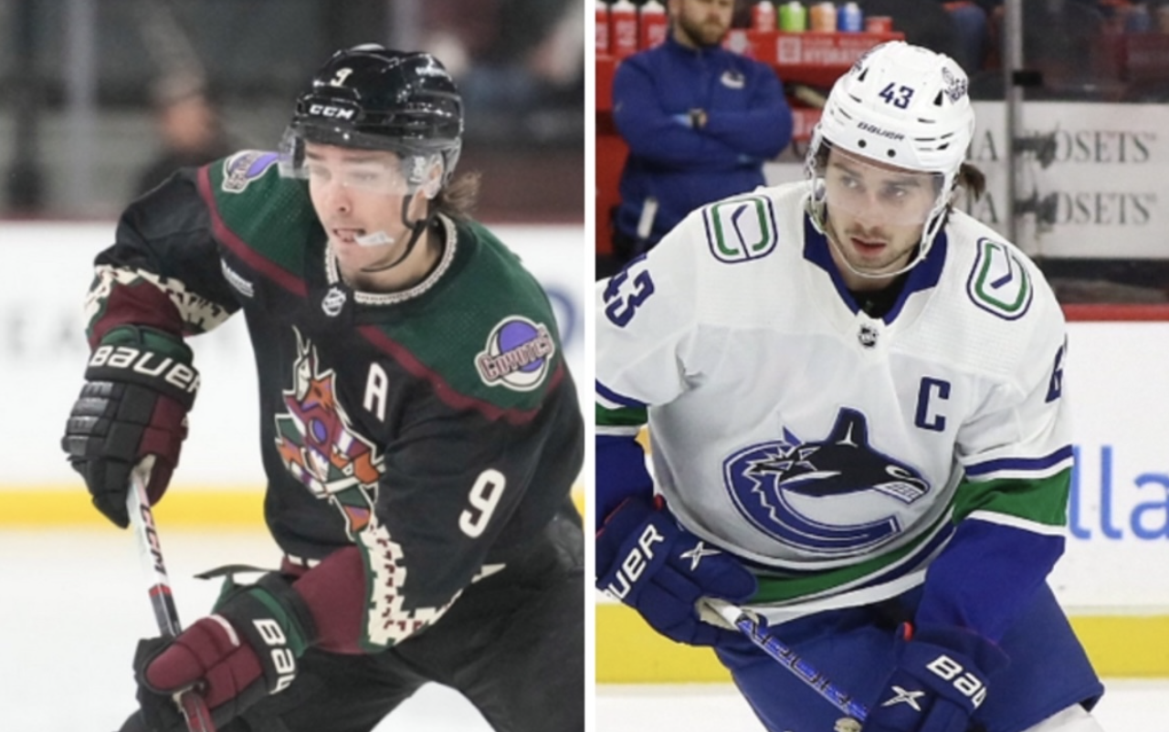 Coyotes Keller, Canucks Hughes