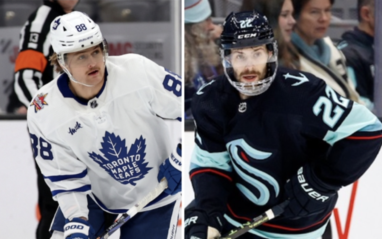 Maple Leafs Nylander, Kraken Bjorkstrand
