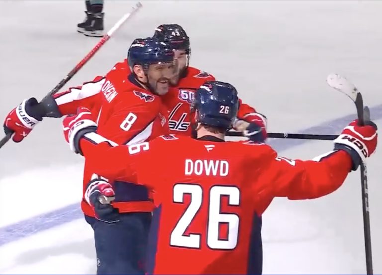 Read more about the article Kraken Fall Late To Capitals 4-2; Ovie Scores
