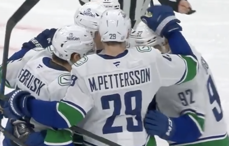 Read more about the article Canucks Refuse To Lose Without Hughes; Win Shoot-Out 5-4