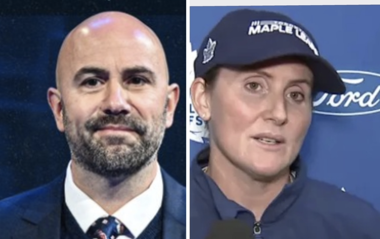 Kraken Pascal Vincent, Hayley Wickenheiser with Leafs